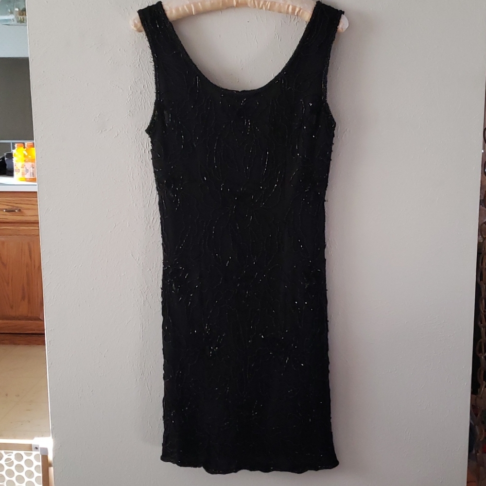 JMD New York little black beaded dress